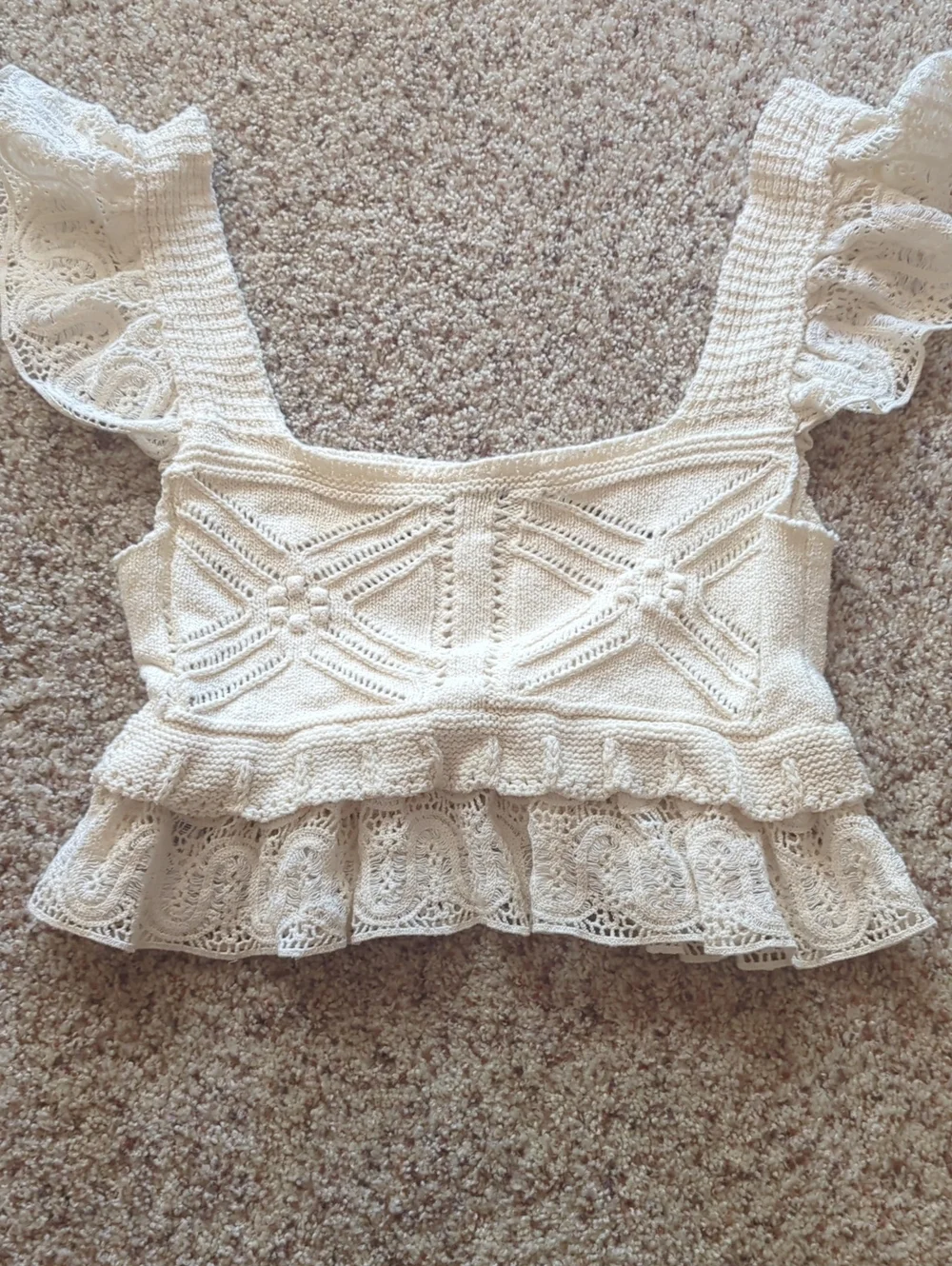 Zara Crochet Top Medium